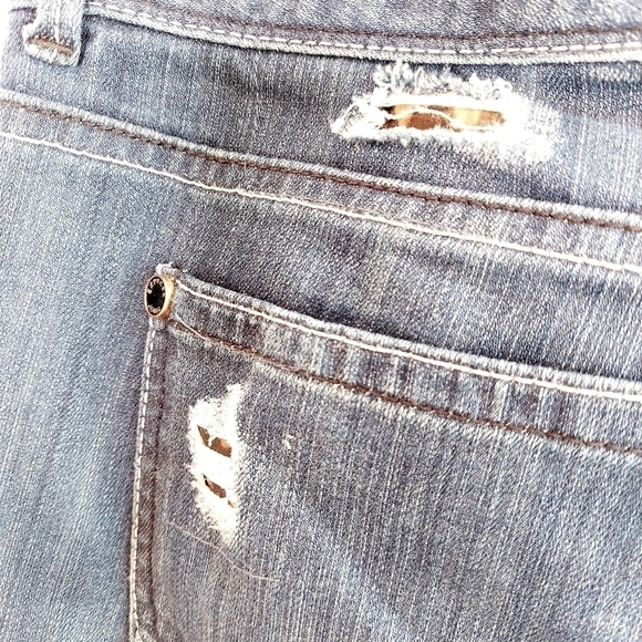 EXPRESS JEANS Stella Boot Cut Size 4 Distressed - Picture 10 of 15